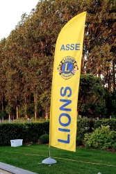 Beach flag Lionsclub Asse